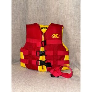 DBX Child Life Vest Red Yellow US Coast Guard Approved Type III PFD